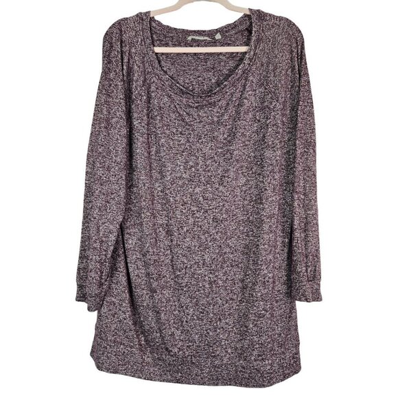 ATHLETA Pose Top Chianti Marl (Wine Red/Purple Heather) XL 721605-02 - Picture 2 of 9